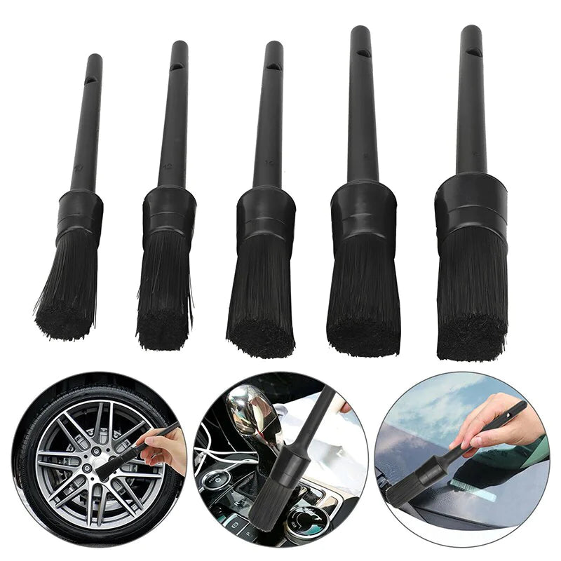 5PC Car Detailing Brush Kit Interior & Exterior